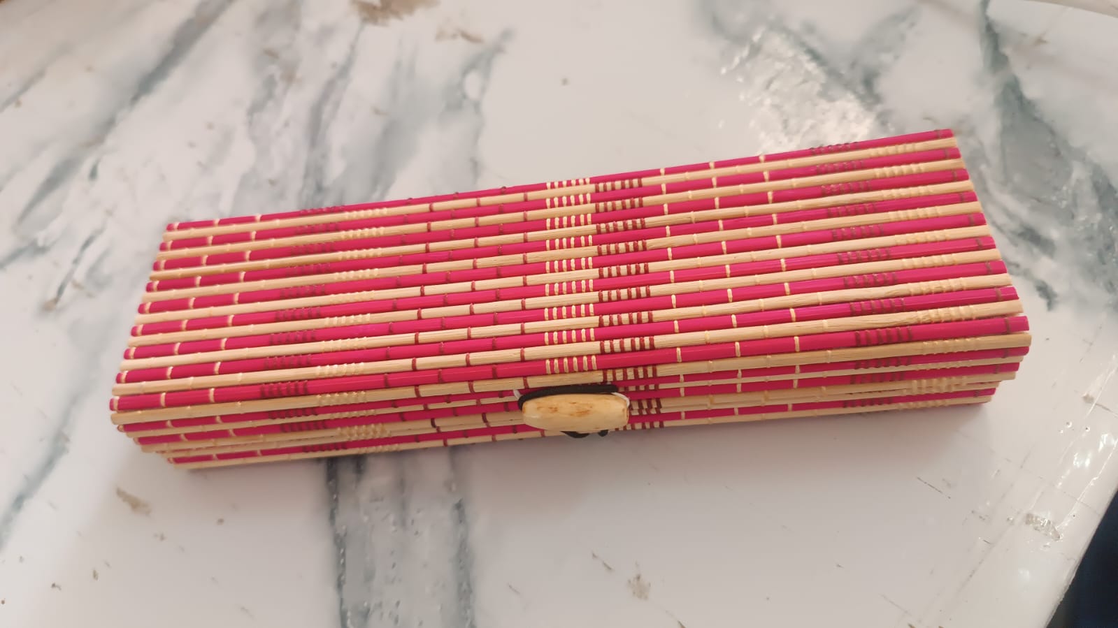 Multi-Purpose Handcrafted Bamboo Mat Style Pen Pencil & Makeup Box (1 Pc) Multi-Purpose Handcrafted Bamboo Mat Style Pen Pencil & Makeup Box (1 Pc)